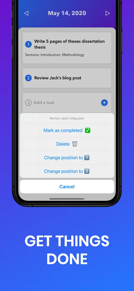 Top 3 Daily task manager
