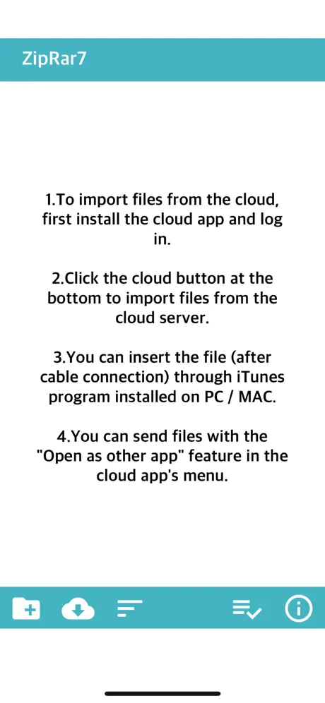 ZipRar7 - Unzip the file