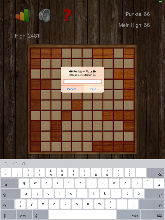 Wood-Block pro iPad screenshot