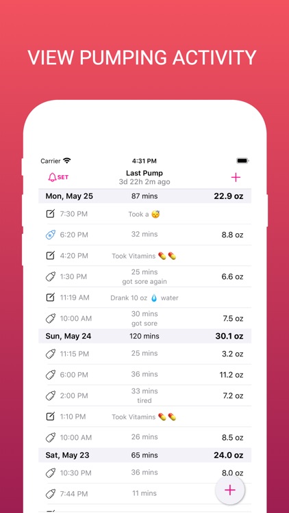 Pump Diary