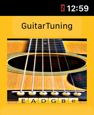 Screenshot #1 pour GuitarTuningWatch