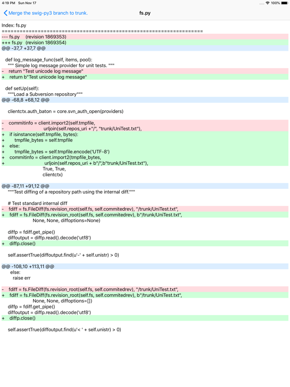 iSVN Lite iPad screenshot