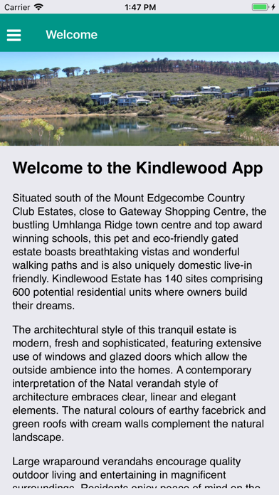Kindlewood Resident's App Screenshot