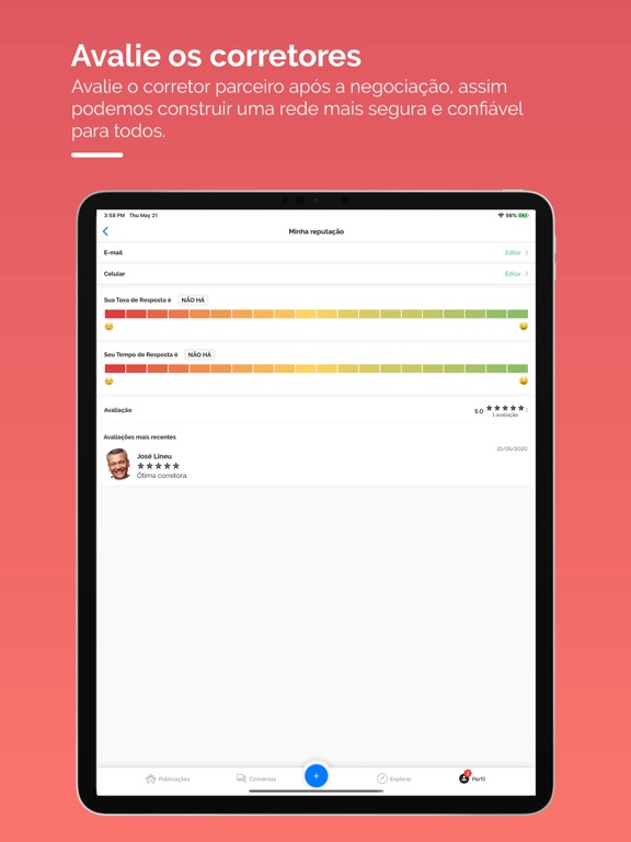 Homer para corretores iPad screenshot 4 - Lifestyle app
