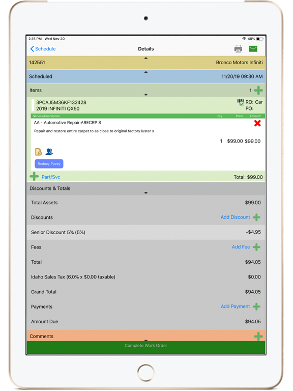 App screenshot