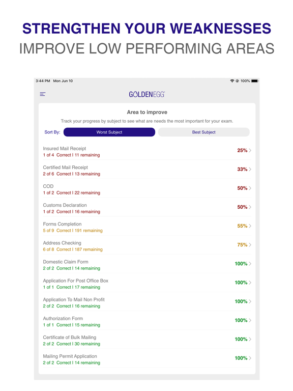 Postal 473 Practice Test iPad screenshot