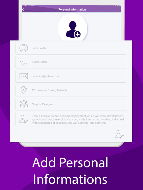 Screenshot #5 pour Resume Builder Online CV Maker