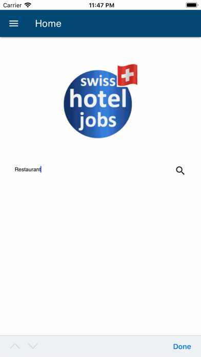 Screenshot #1 pour SWISS HOTEL-JOBS