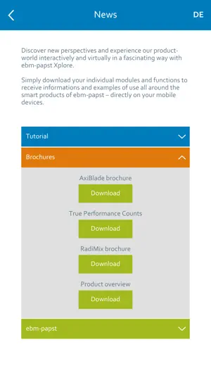 ebm-papst Xplore screenshot 3
