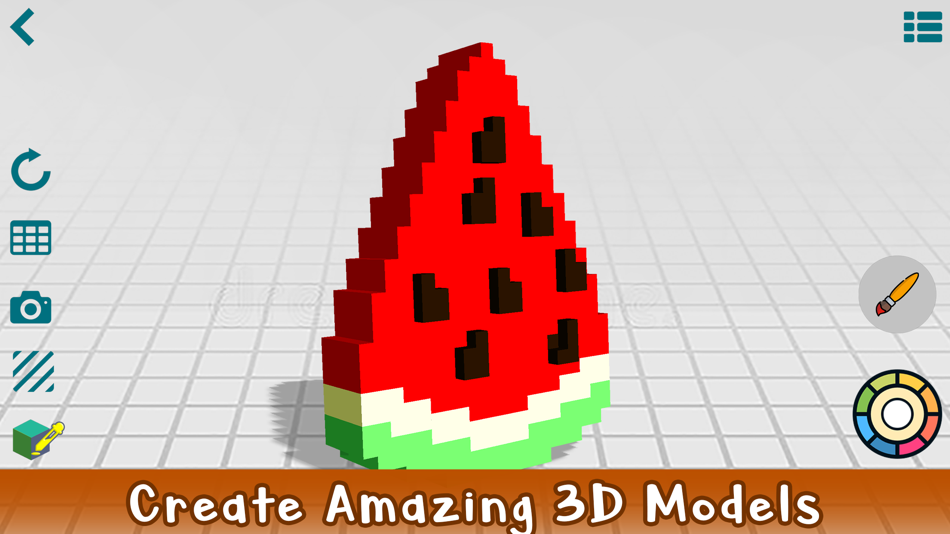 #4. Voxel 3D - Pixel Art Editor (iOS) By: Vector Labs Limited