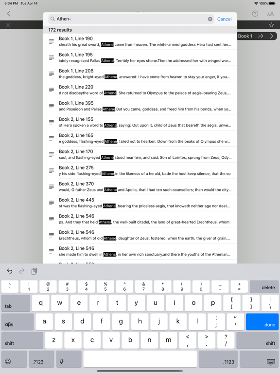 Bellerophon iPad screenshot 6 - Reference app