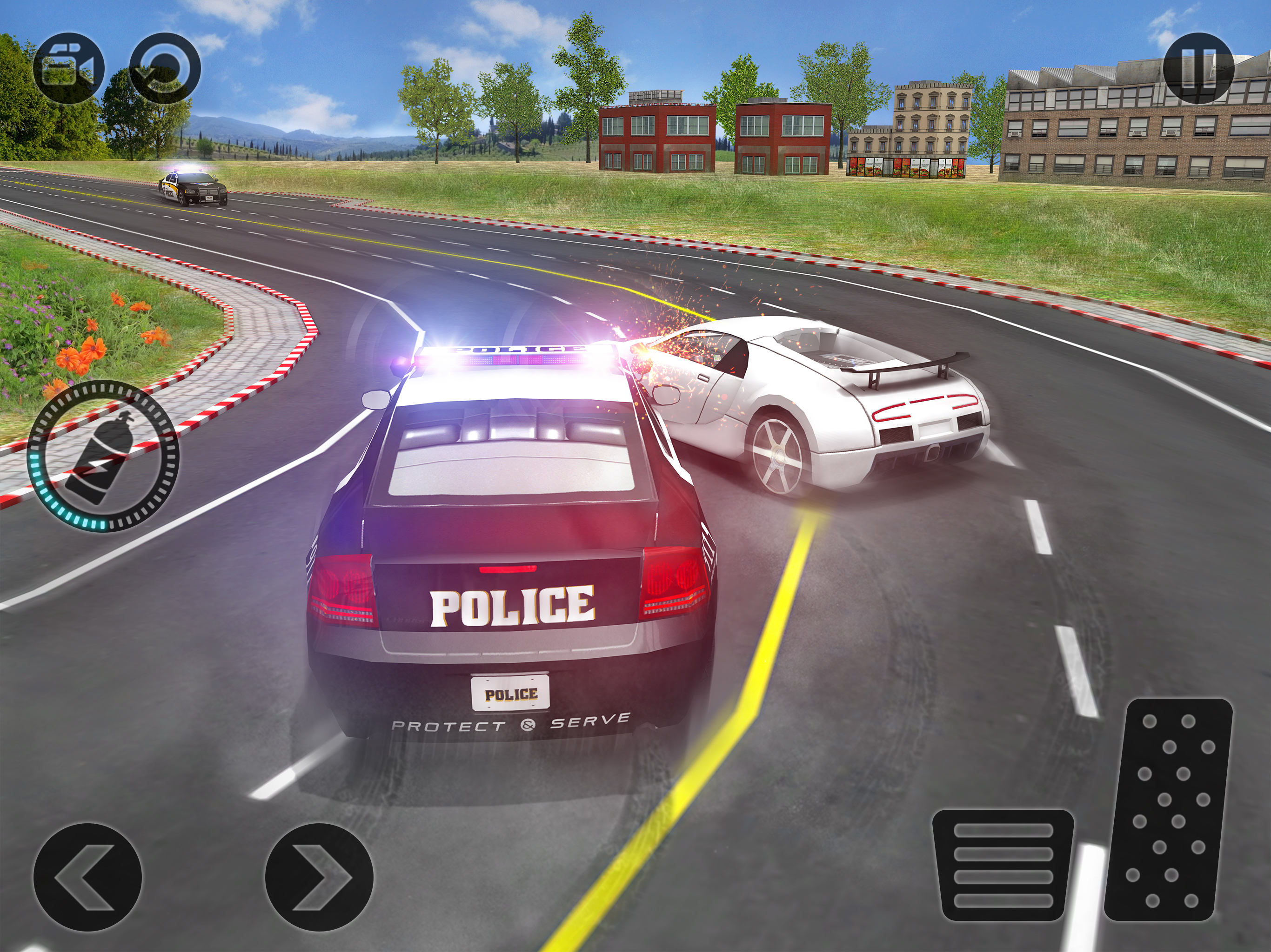 Police Escape Car Driver