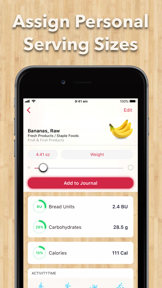 Carb Unit Diary for Diabetics screenshot