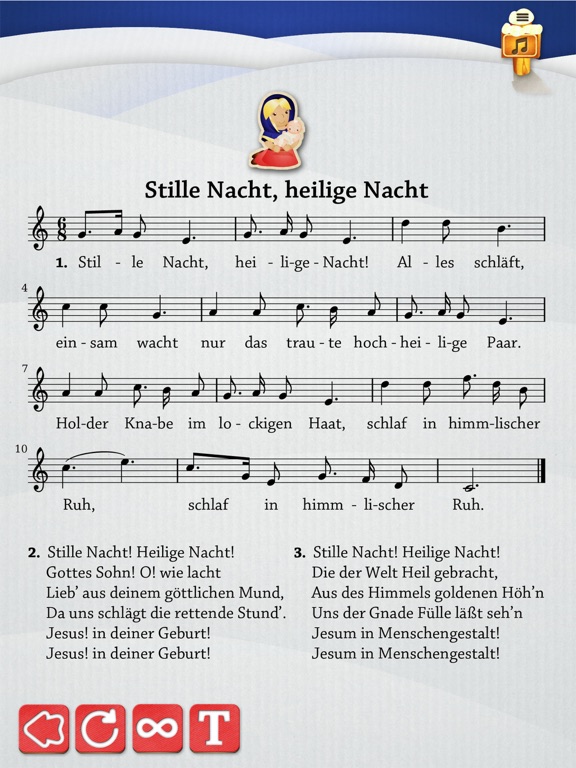 CHRISTMAS-SONGS iPad screenshot