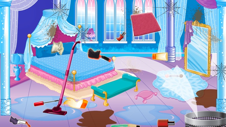 Princess House Cleaning Game screenshot-3