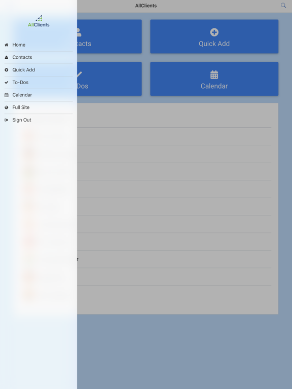 AllClients iPad screenshot 2 - Business app
