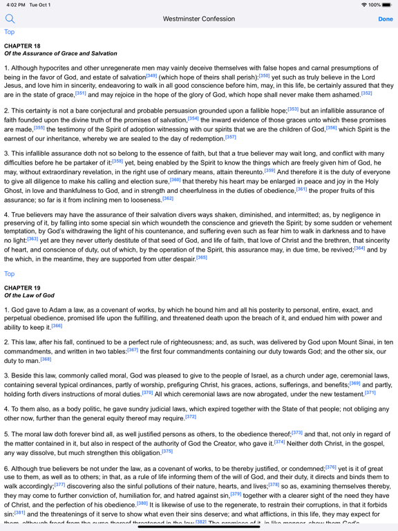 iReformed iPad screenshot 5 - Reference app