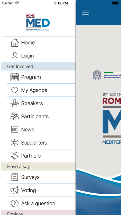 Rome MED Dialogues 2019 screenshot 2