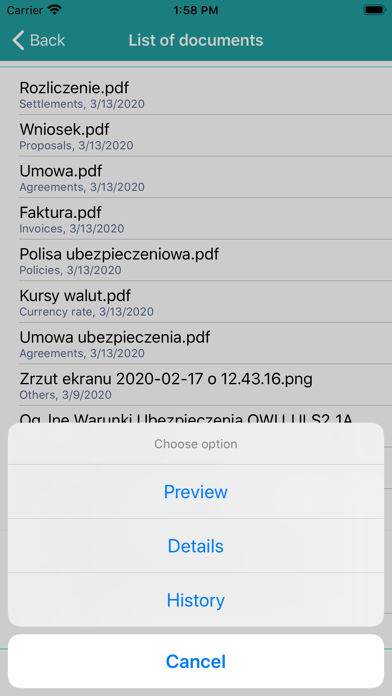 App screenshot