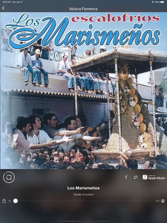 Música Flamenca y Sevillanas iPad screenshot 6 - Music app