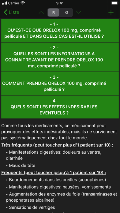 Notices médicaments Screenshot