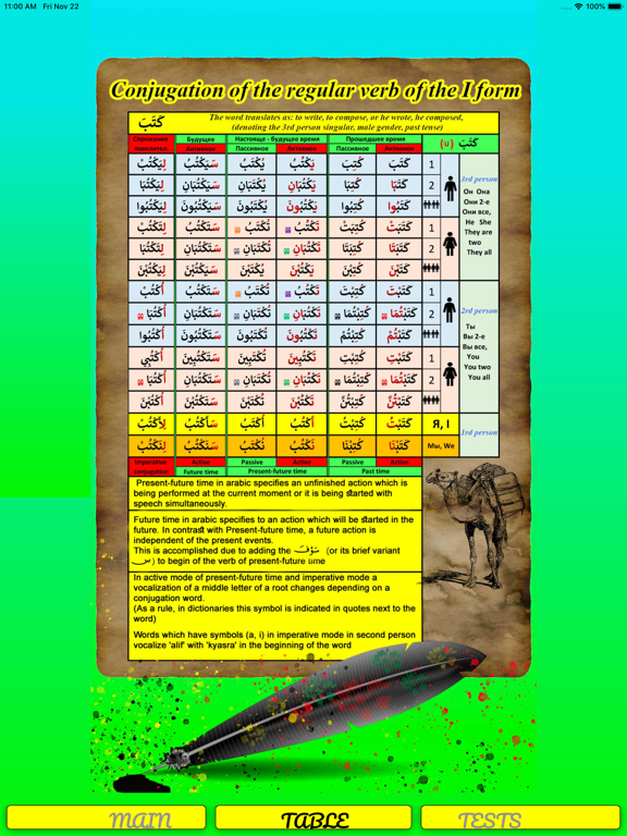 Screenshot #5 pour Arabic verbs - tests