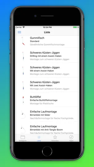 Screenshot von MyRigs - Montagen Für Angler auf dem iPhone 9
