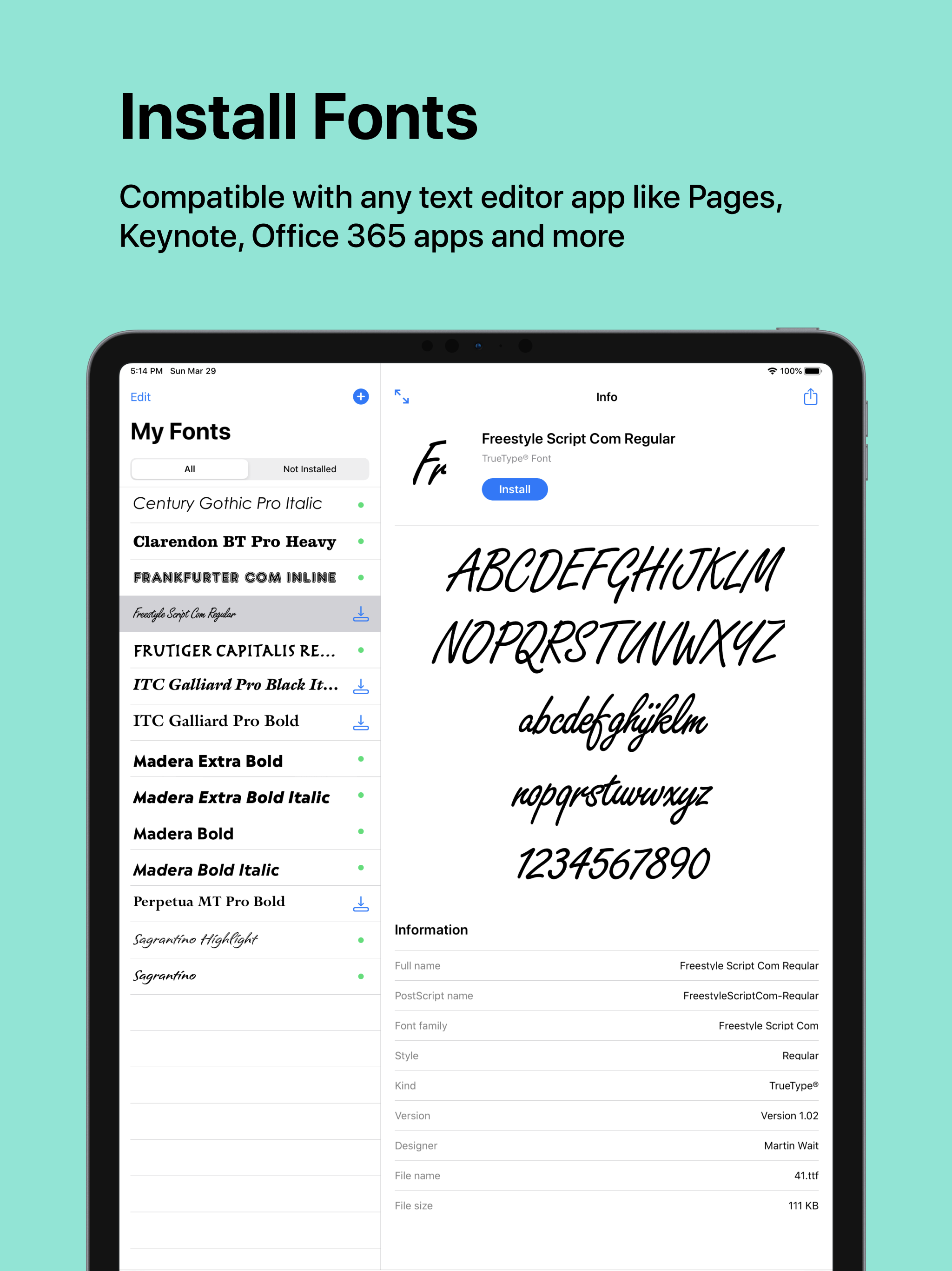RightFont: Install Any Font