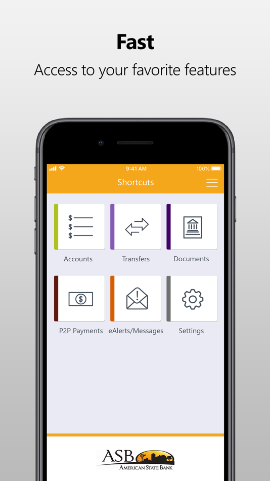 #2. ASB Mobile of Grygla (iOS) 由: American State Bank of Grygla