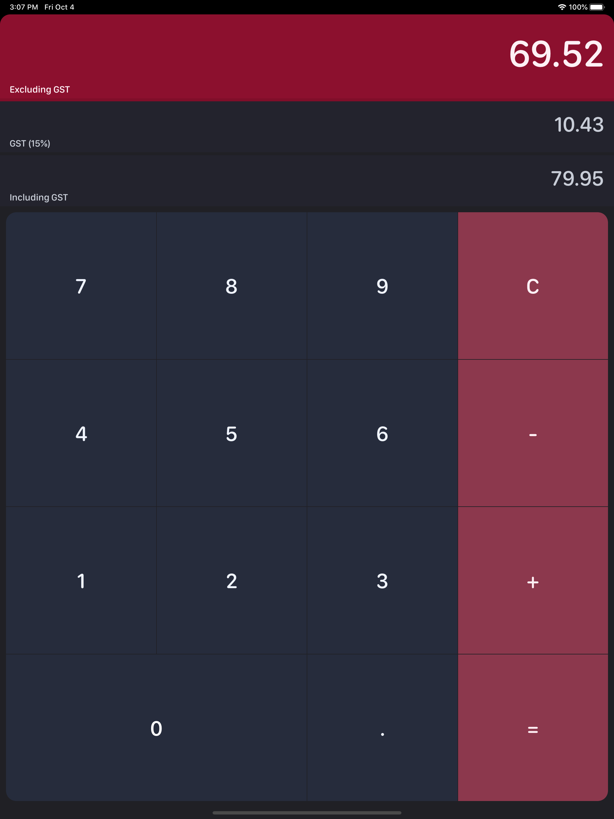 NZ GST Calculator screenshot 9