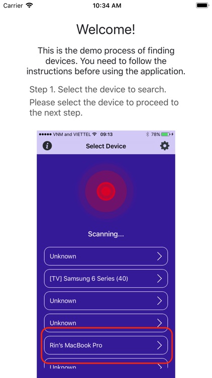 Find The Nearby Devices