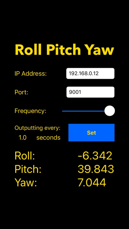 Roll Pitch Yaw Transmitter