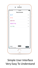 Temperature Converter °C °F K screenshot