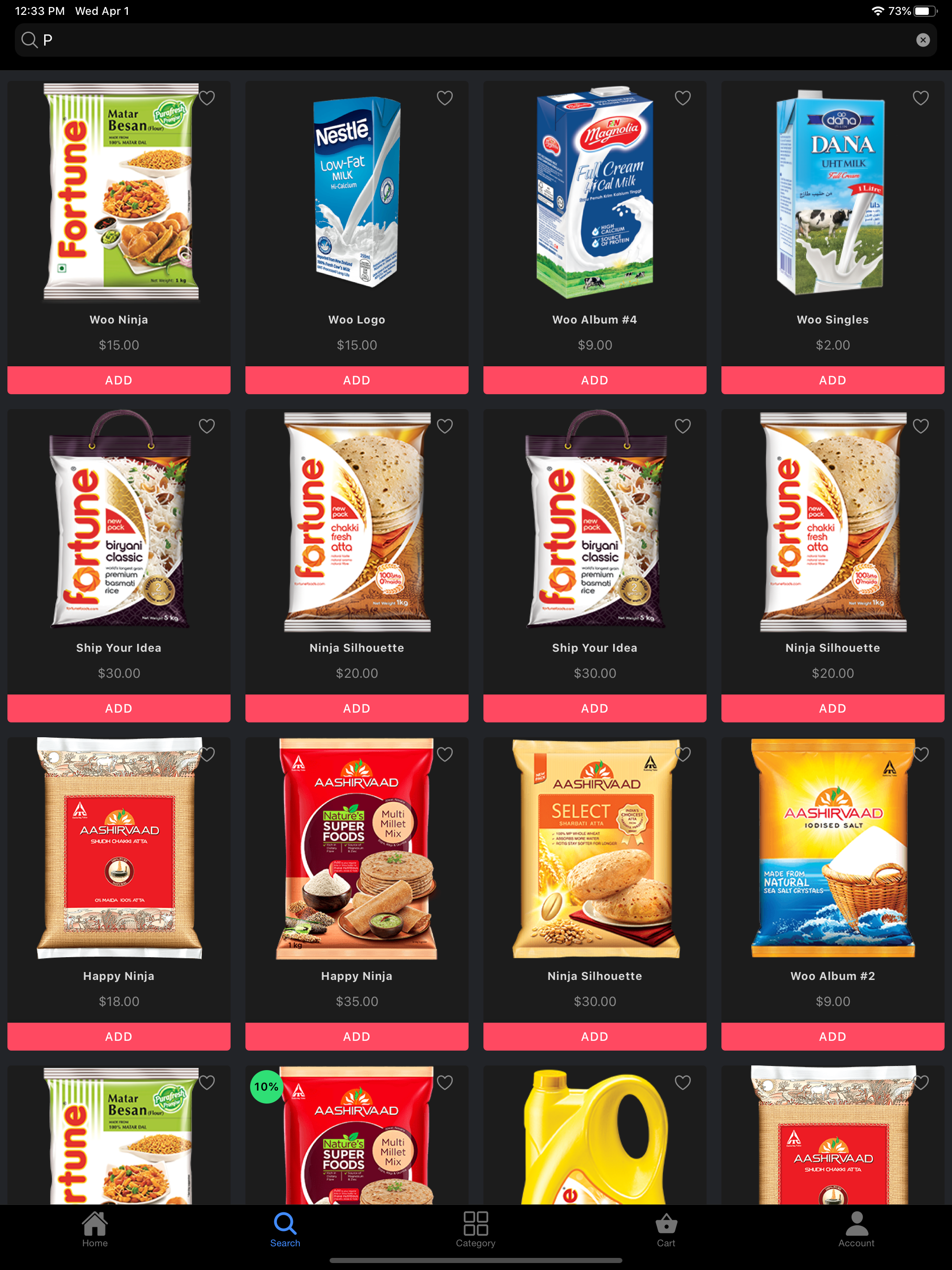 Quick Order WooCommerce app