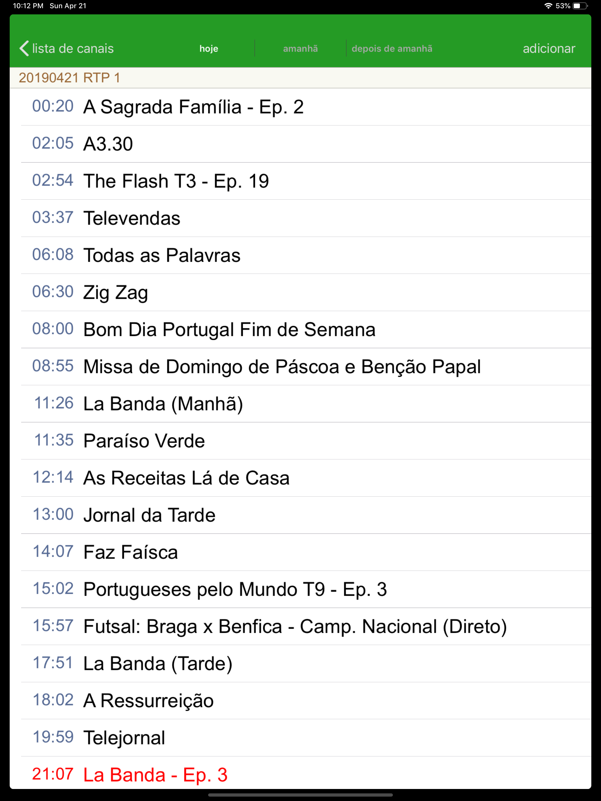 Portugal programação TV