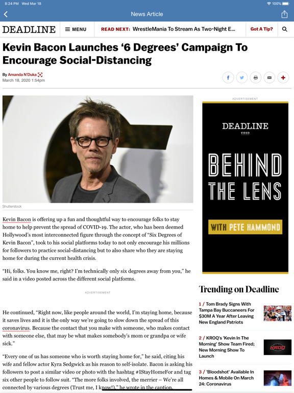 Uplifting News iPad screenshot 1 - News app