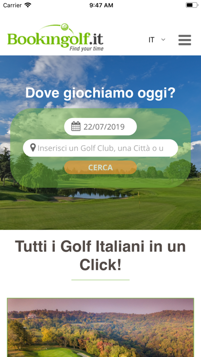 Screenshot #1 pour Bookingolf.it