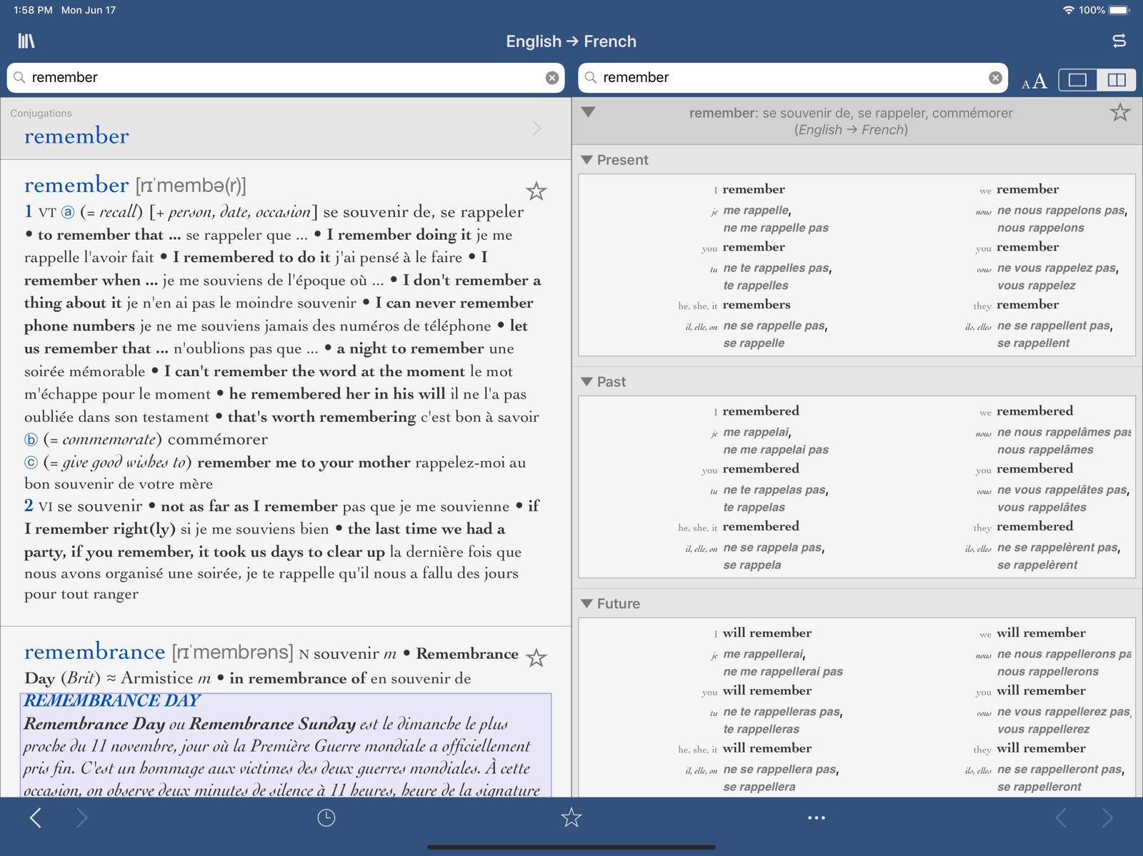 Collins-Robert Concise ipad screenshot 2