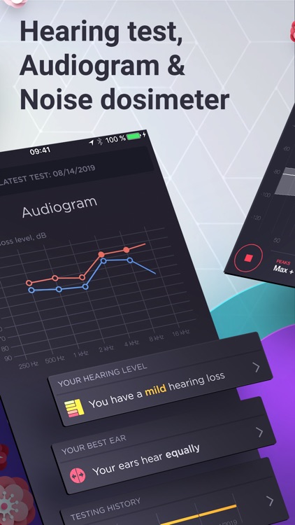 Decibel : dB sound level meter