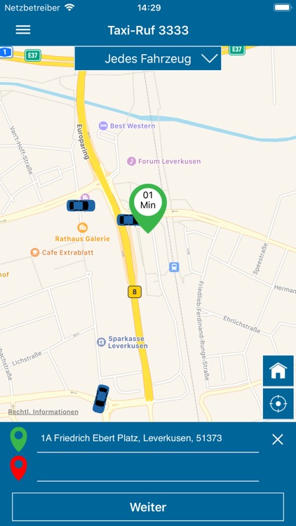 Taxiruf 3333 Leverkusen eG