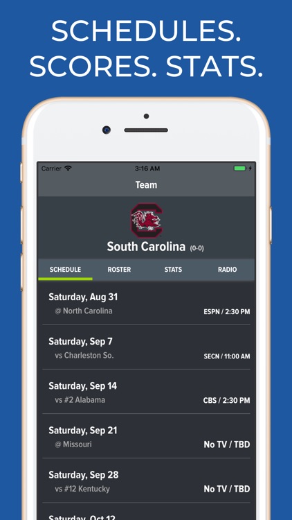 South Carolina Football App