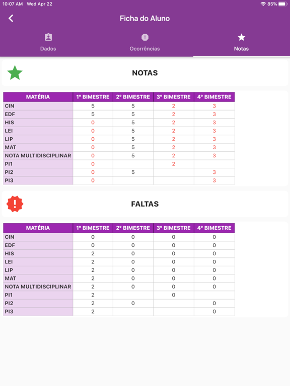 Screenshot #6 pour Minha Nota Educa ADM