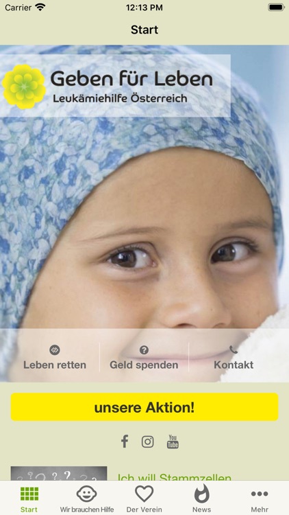 Geben für Leben Leukämiehilfe