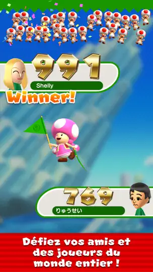 Capture d'écran de Super Mario Run sur iPhone 4