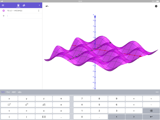 GeoGebra Calculadora 3D iPad screenshot 6