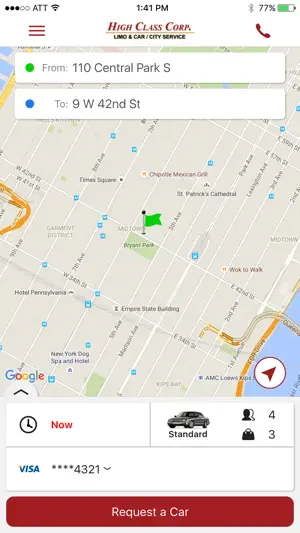 High Class Car Service screenshot 3