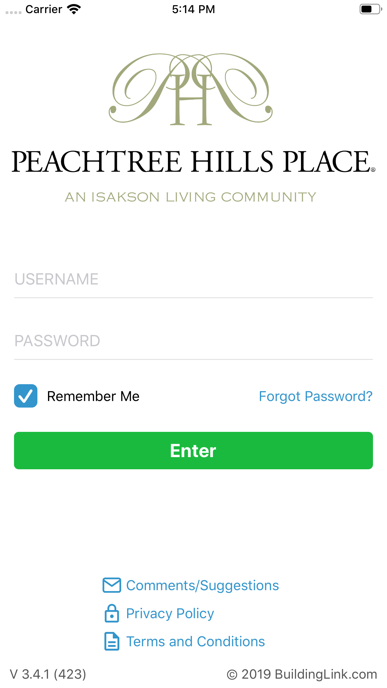 Peachtree Hills Place Portal