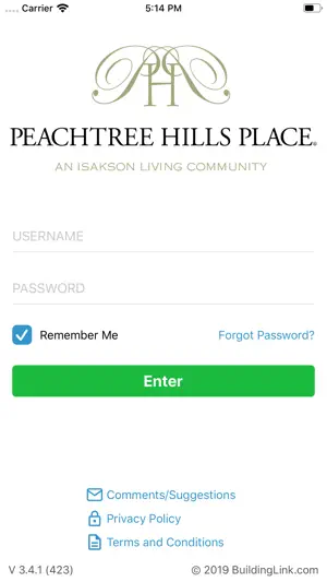 Peachtree Hills Place Portal screenshot 1