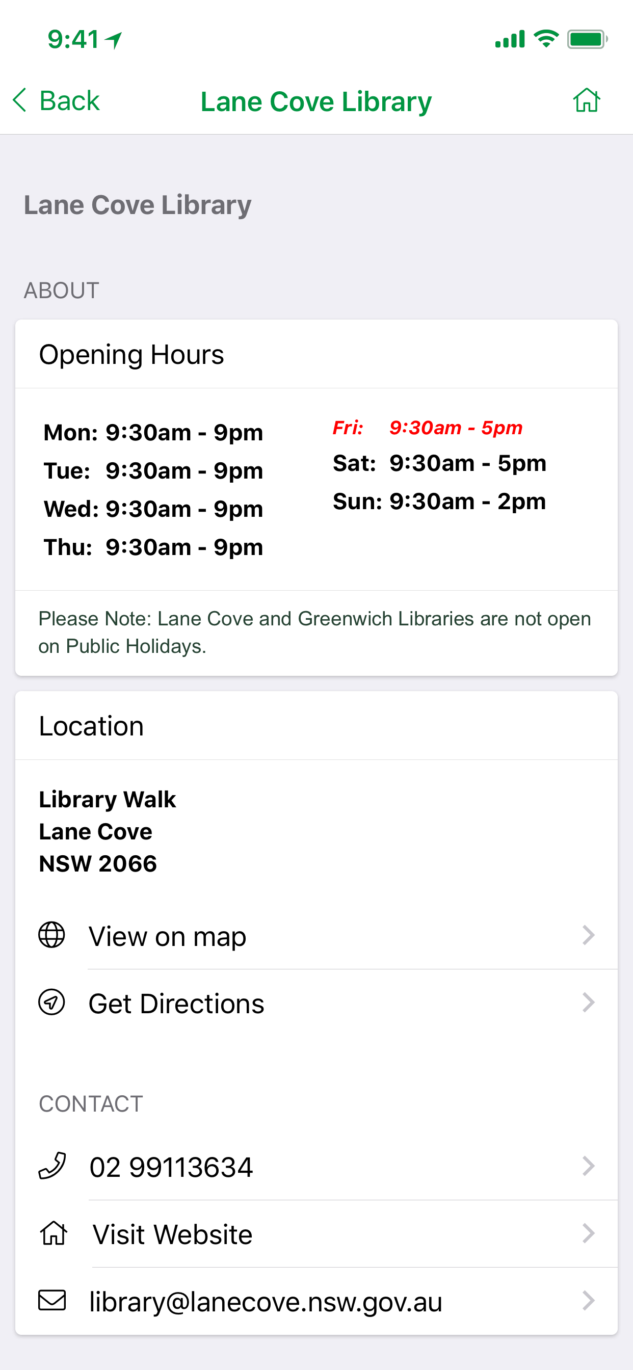 Lane Cove Libraries