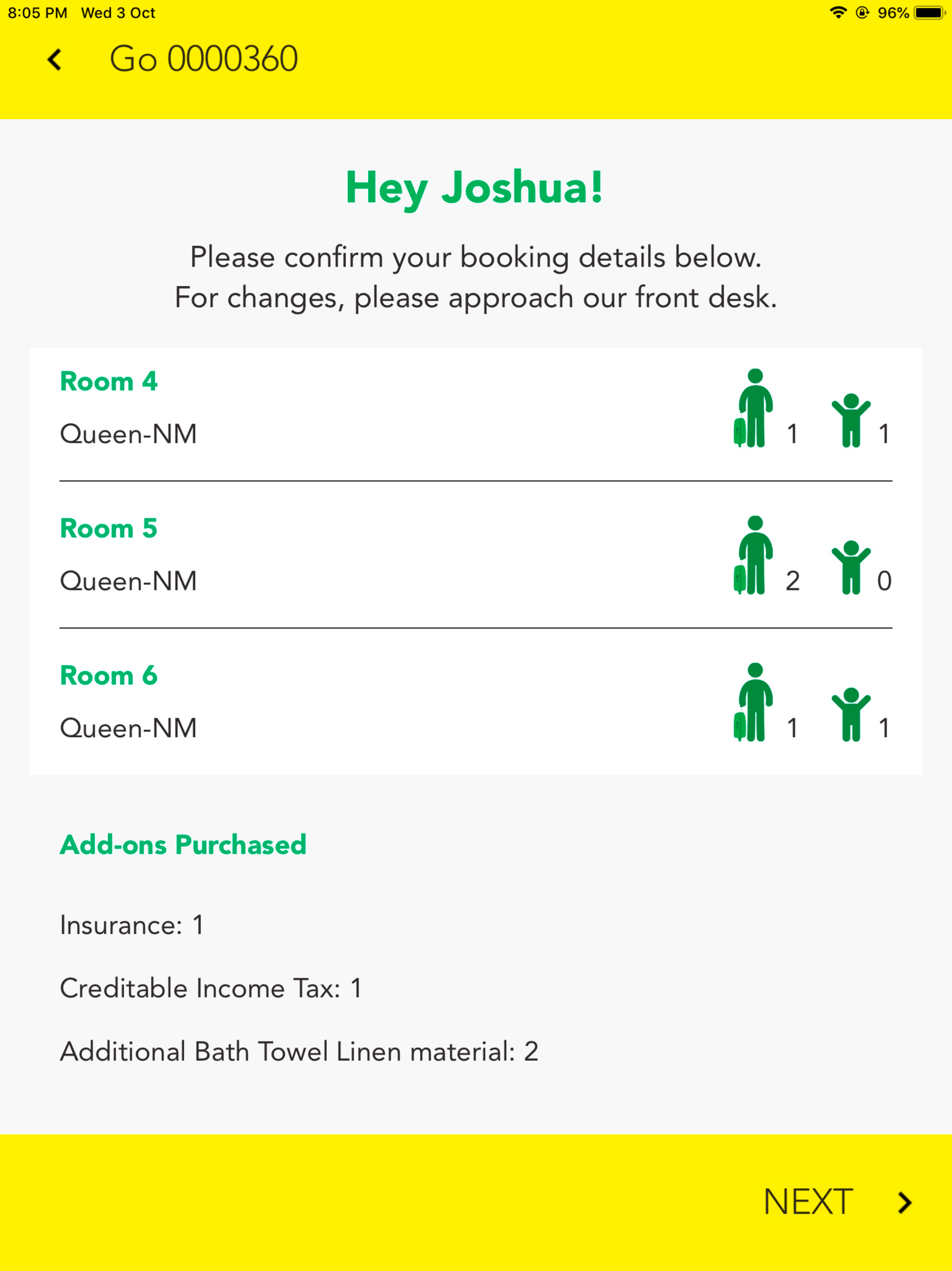 Djubo Xpress Self Check-In screenshot 2